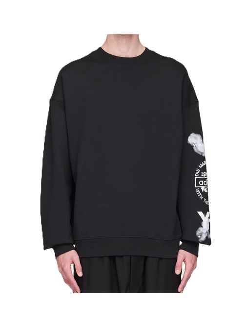 Felpa Y-3 Adidas Graphic Crew Adidas Y3 | JX4749BLACK